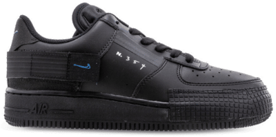 Nike Air Force 1 Low Type Black Photo Blue (GS) BQ4793-002