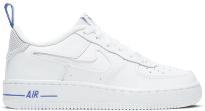 Nike Air Force 1 Low 07 LV8 White Racer Blue (GS) DD3227-100