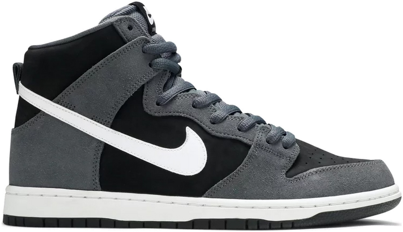 dunk high black grey