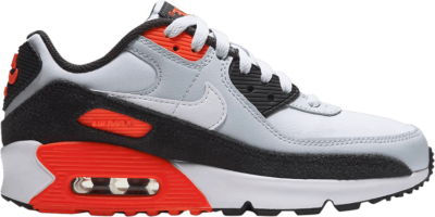 Nike Air Max 90 Leather GS ‘Football Grey Bright Crimson’ Grey CD6864-012