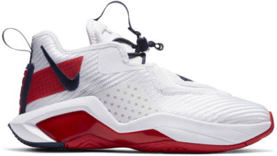 Nike LeBron Solder 14 White University Red (GS) CN8689-100