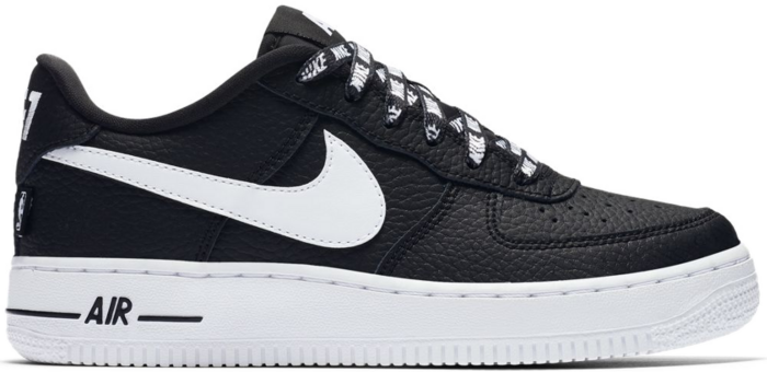 Nike Air Force 1 Low NBA Black White (GS) 820438-015