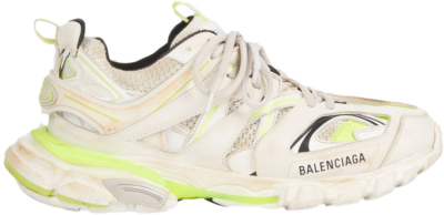 Balenciaga Track Worn Out In White Fluo Yellow 542023W1GC39070