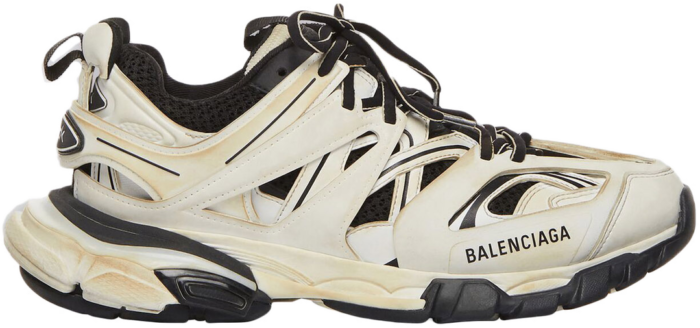 Balenciaga Track Worn Out In White Black 542023W1GC49010
