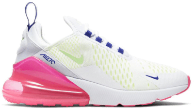 Nike Air Max 270 White Volt Pink Blast Indigo (Women’s) DH0252-100