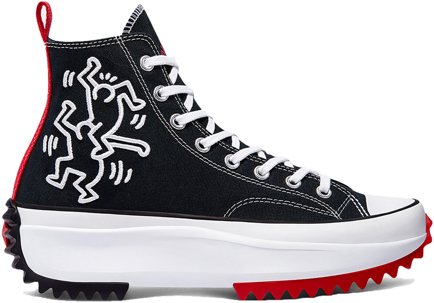 Converse Converse WMNS x Keith Haring Run Star Hike High Black Red ...