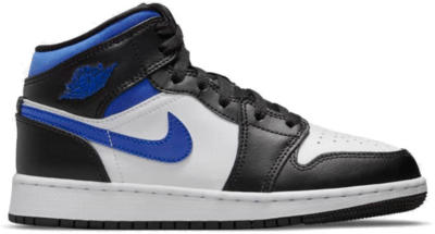 Air Jordan 1 Mid White Black Royal  554725-140