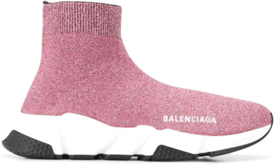 Balenciaga Speed Lurex Knit Metallic Pink (W) 593698W06825961
