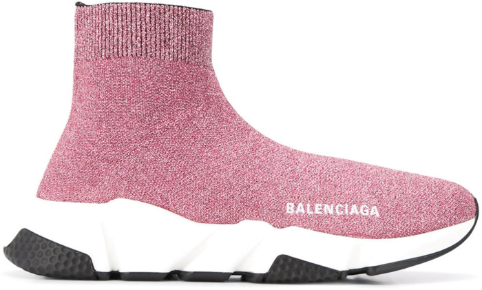 Balenciaga Speed Lurex Knit Metallic Pink (W) 593698W06825961