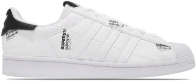 adidas Superstar White Black Logo Print GV7671