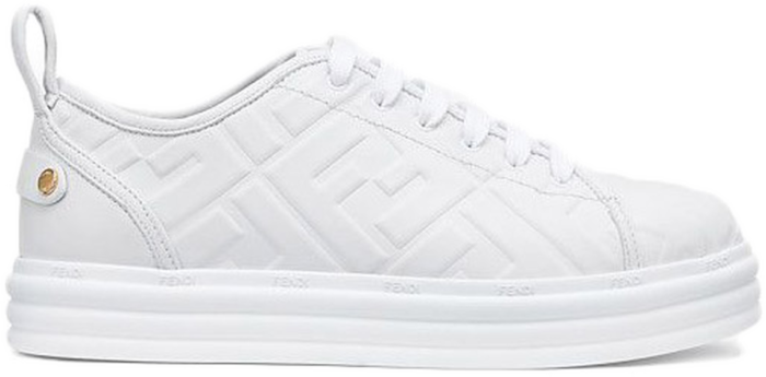 Fendi Leather Flatform White (W) 8E8017AADSF0WI