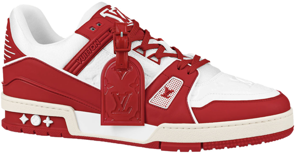 Sneakers Louis Vuitton wit / rood / blauw maat 39 - Vinted