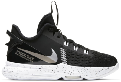 Nike LeBron Witness 5 Black Metallic Silver (GS) CT4629-001