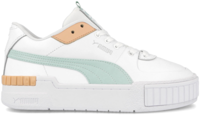 Puma – Cali Sport – Sneakers in wit en mintgroen Wit 37387109