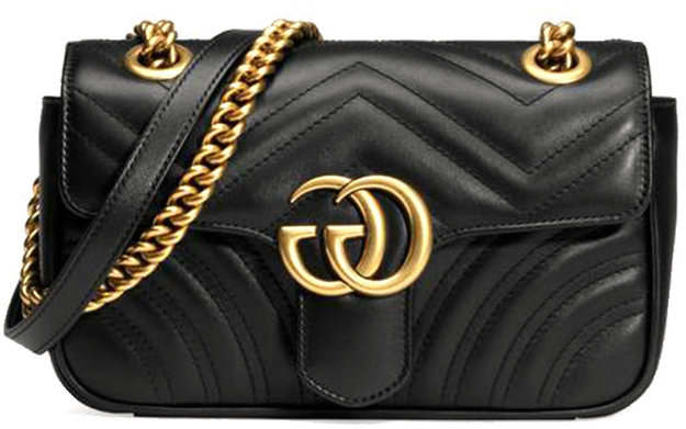Gucci Gucci GG Marmont Matelassé Mini Bag Black  446744