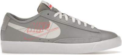 Nike Blazer Low Print Wolf Grey Sail Bright Crimson DA4652-001