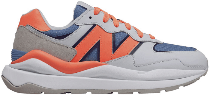 New balance white cheap blue orange