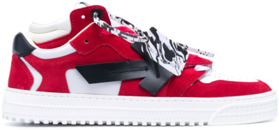 OFF-WHITE Off Court Low Top Red Black White OMIA151R21LEA0012510