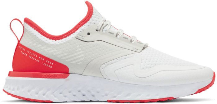Nike Odyssey React 2 Shield White Laser Crimson (Women’s) BQ1672-100