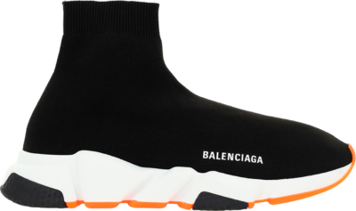 Balenciaga Speed Trainer Black Fluo Orange Sole 587286W17041917
