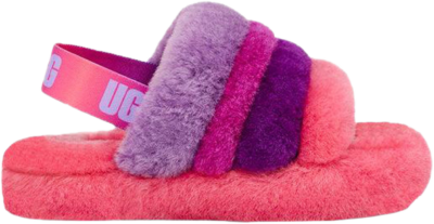 UGG Fluff Yeah Slide Pink Purple Rainbow (GS) 1120075K-PPRB