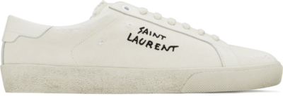 Saint Laurent Court Classic SL/06 Low Distressed Cream (W) 610648GUP109113