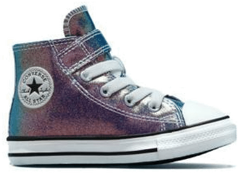 Converse Iridescent Glitter Easy-On Chuck Taylor All Star teal/paars/zwart/wit 771589C