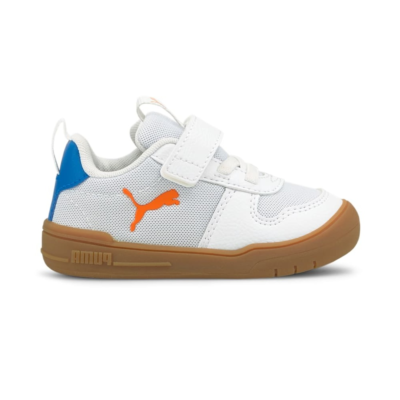 PUMA Multiflex Sport AC Babies’ s, White/Vibrant Orange White,Vibrant Orange 382652_01