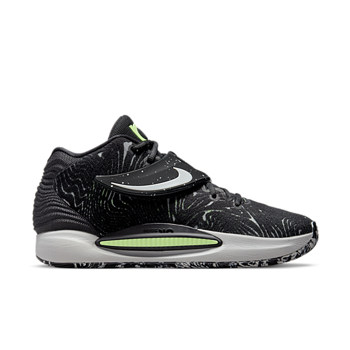 Nike KD 14 Black/Grey Fog-Lime Glow-White CW3935-005