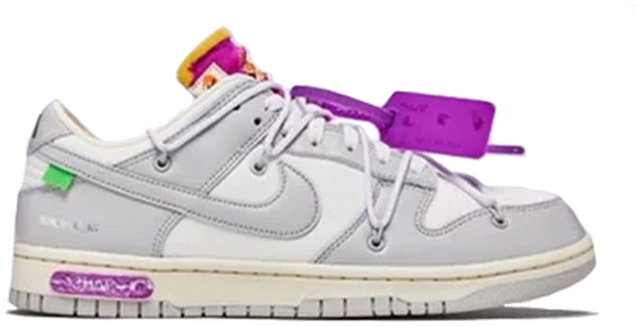 Buy Off-White x Nike Dunk Low DM1602-118 Grey White - DM1602-118