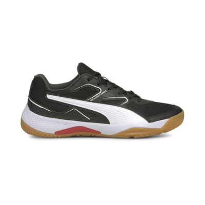 Women’s PUMA Solarflash Indoor Sports Shoe Sneakers, Black/White/High Risk Red Black,White,High Risk Red 106471_05