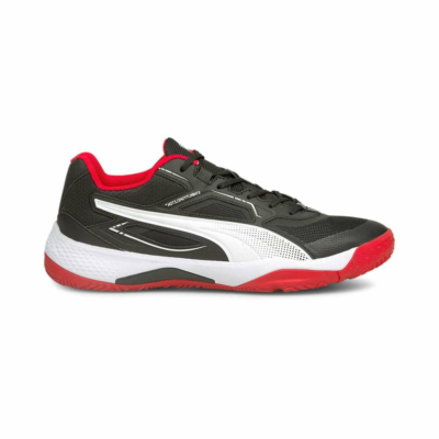 Women’s PUMA Solarstrike Indoor Sports Shoe Sneakers, Black/High Risk Red/White Black,High Risk Red,White 106470_02