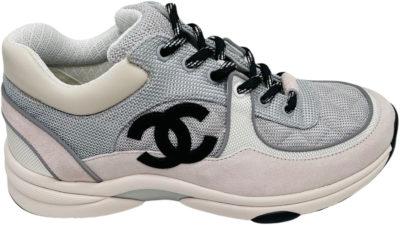 Chanel Low Top Trainer Gray White G38299 Y55434 K3159