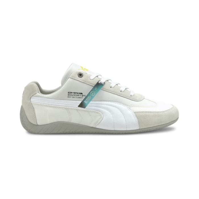 Men’s PUMA Mercedes F1 SpeedCat Motorsport Shoe Sneakers, White/Silver White,Silver 306797_01