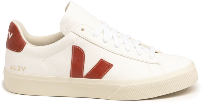 Veja Campo Chromefree Leather Extra White / Rouille CP0502615B