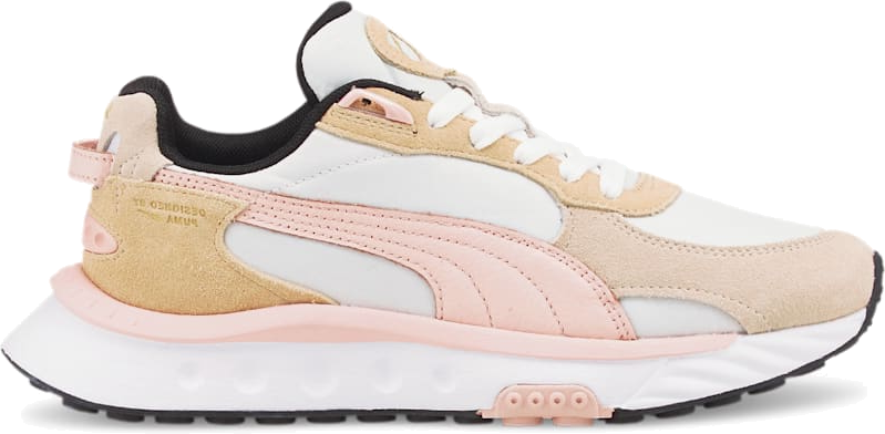  PUMA  Wild Rider  Tumbled Women s s White Lotus 384448 01 Wit