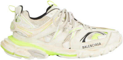Balenciaga Track Worn Out In White Fluo Yellow (W) 542436W1GC39070
