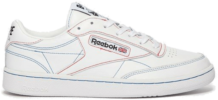 Reebok Club C 85 Bape White Contrast Stitch Q47367