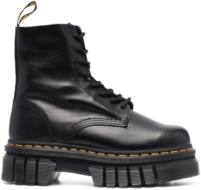 Dr. Martens Audrick Leather Platform Boot Black Nappa Lux (Women’s) 27149001