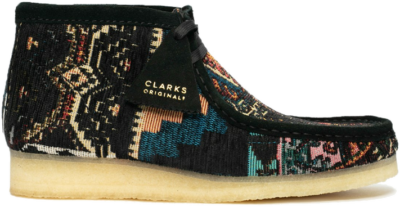 Clarks Wallabee Boot Carpet Pattern black combi 26162511