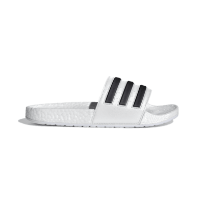 adidas Adilette Boost Slides White Black Stripes FY8155