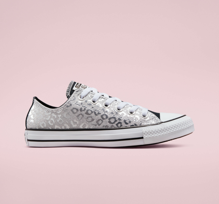 Authentic Glam Chuck Taylor All Star zilver/wit/wit 572042C