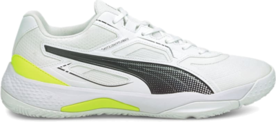 Women’s PUMA Solarstrike Indoor Sports Shoe Sneakers, White/Black/Yellow Alert White,Black,Yellow Alert 106470_01