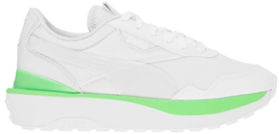 Puma – Cruise Rider – Sneakers in wit en elektrisch groen Wit 38063602