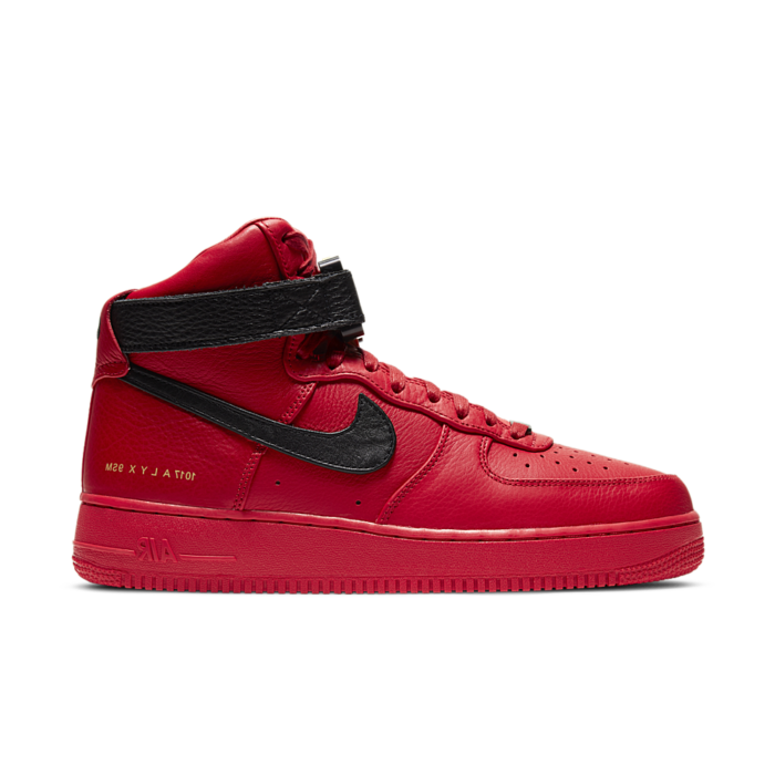 Air force 1 zwart rood best sale