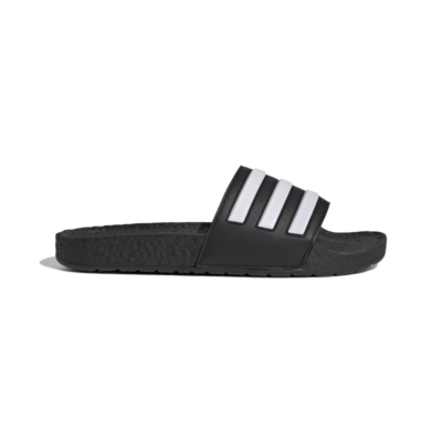 adidas Adilette Boost Slides Black White Stripes FY8154