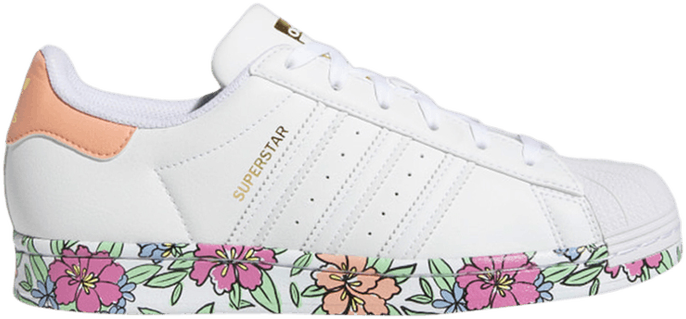adidas Superstar White Blush Floral (Women's) GV7897