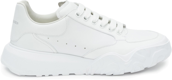 Alexander McQueen Court Trainers White Leather 634619WIA989000