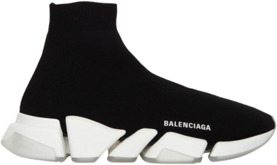 Balenciaga Speed 2.0 Black Transparent Sole (W) 654045W2DI21091