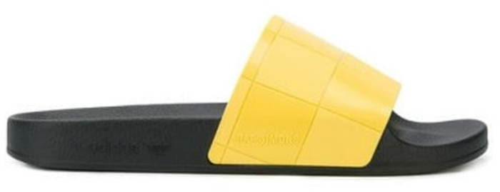 adidas Adilette Checkerboard Raf Simons Black Yellow B22529